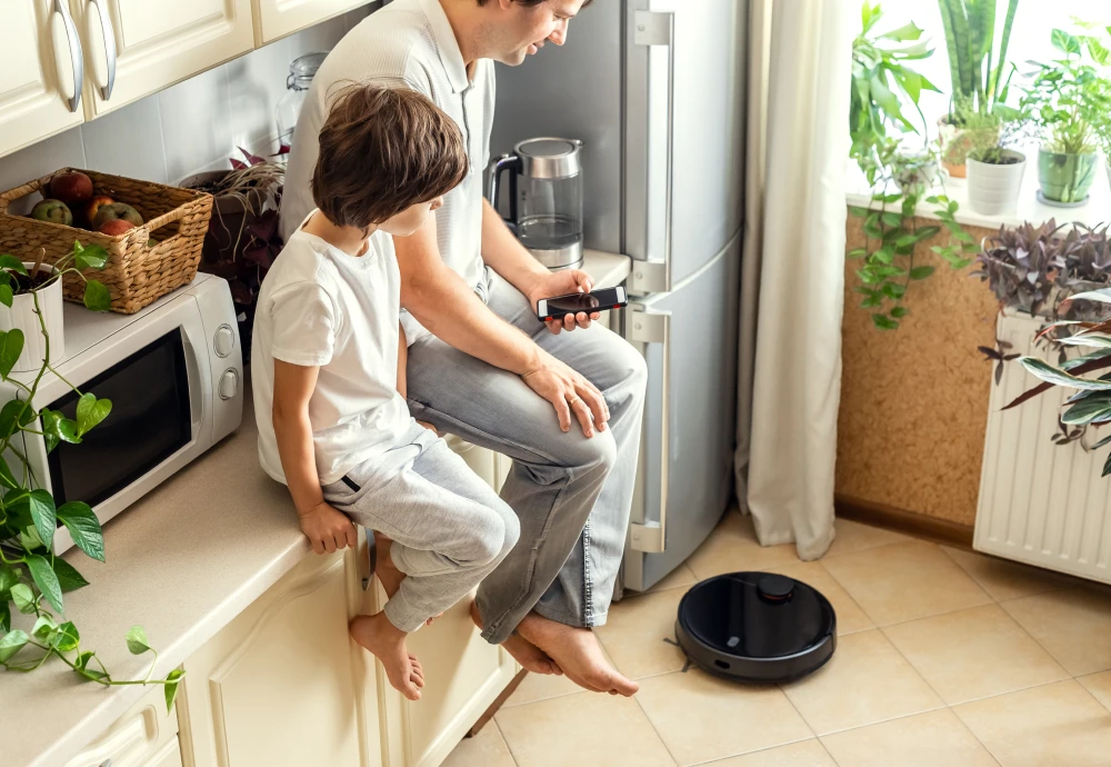 self cleaning vacuum robot